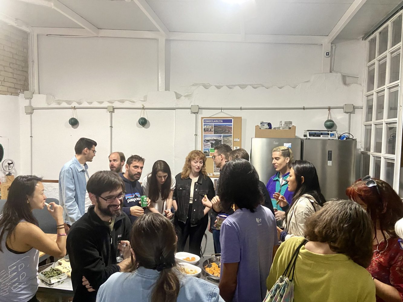 Coliving Community dinner in EcoIsleta Coliving Las Palmas de Gran Canaria